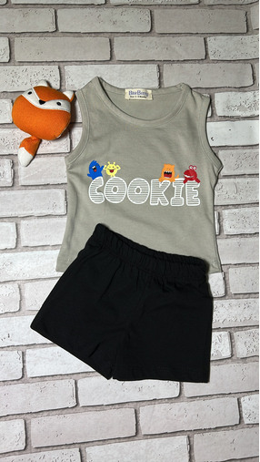 Cookies, BB color: Grey & Black, BB.size: 12M-18M